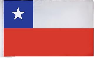 علم تشيلي 1.50 متر × 90 سم من ايه زد فلاج - علم تشيلي 90 سم × 1.50 متر داعمين خاصين