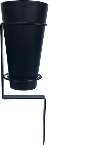 Miniatura 9 de Florero de cementerio de metal para decoraciones de cementerio de tumbas para cementerio de tumba en suelo con estacas y espuma floral azul