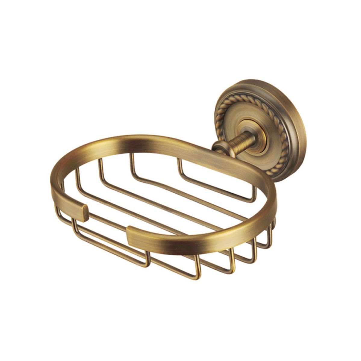 Estilo Vintage Jabonera de Pared de Latón para Baño y Ducha