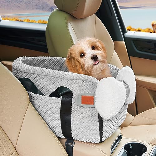 LOOBANI Center Console Dog Car Seat on Car Armrest, Comfortable Dog Car Seats...