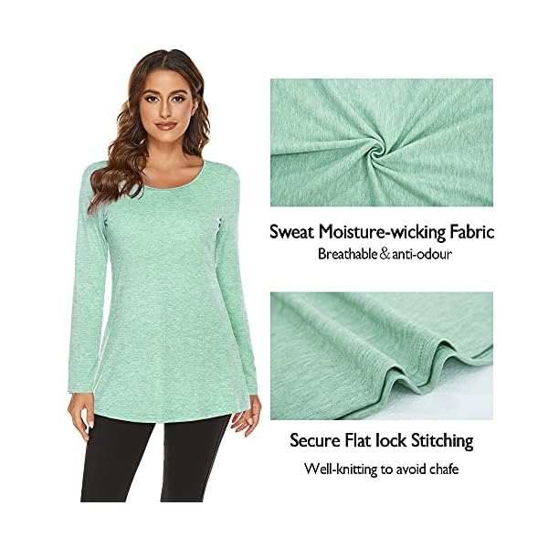 FREEYE-Womens-Long-Sleeve-Workout-T-Shirts-with-Built-in-Padded-Bra-Gym-Athletic-Running-Yoga-Tunic-Tops FREEYE Yoga Sports Workout Tops for Women, Long Sleeve Fall Sportswear Active-wear for Running Hiking Jogging with Mesh Breathable Padded Bra, Lightweight,Tummy Hiding Purple