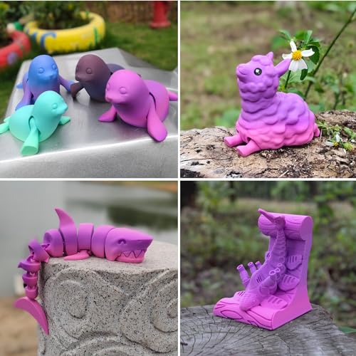 Image of iSANMATE PLA+ Rainbow Filament, Gradient Multicolors, Color Change, 3D Printing Filament 1KG