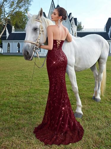 Evening Gowns Dresses for Women Formal Wedding Guest Cocktail Sequin Tulle Sexy Off Shoulder Party Floor Length Prom Dress4