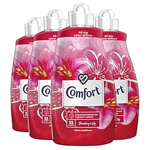 Comfort Strawberry & Lily Fabric Conditioner Softener Unstoppable Long Lasting Freshness and Fragrance Boost + Softness…