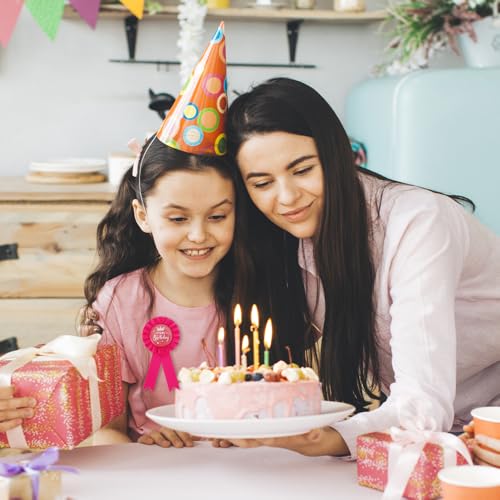 2 Stück Geburtstag Anstecker „It's My Birthday“, Runde Geburtstag Auszeichnungsband Brosche, It's My Birthday-Anstecknadel, Für Party-Dekoration, Erwachsene, Kinder, Männer Und Frauen (Schwarz/Rot)