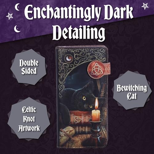 Nemesis Now Lisa Parker Witching Hour Cat Purse, 18.5cm, Embossed Design, Stylish and Spacious Wallet for Women3