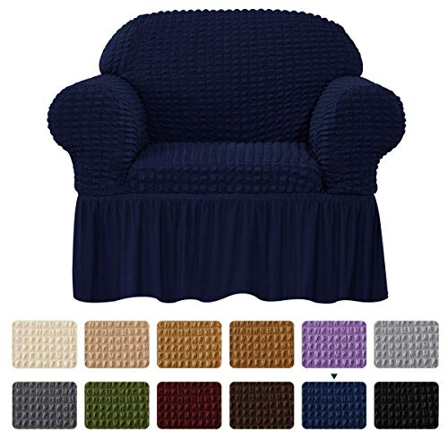 CHUN YI Universal Sofa Slipcover with Skirt 1-Piece Fitted Couch Cover All-Purpose Furniture