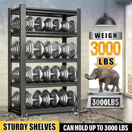 Image of 71 inch H|35 inch W All-Metal Garage Shelving Unit and Storage-Easy Assembly Shelves 5-Tier Rack|Heavy-Duty Adjustable Shelf|Steel Shelves for Industrial,Warehouse,Basement (16 inch D x 35.4 inch W x 71 inch H)