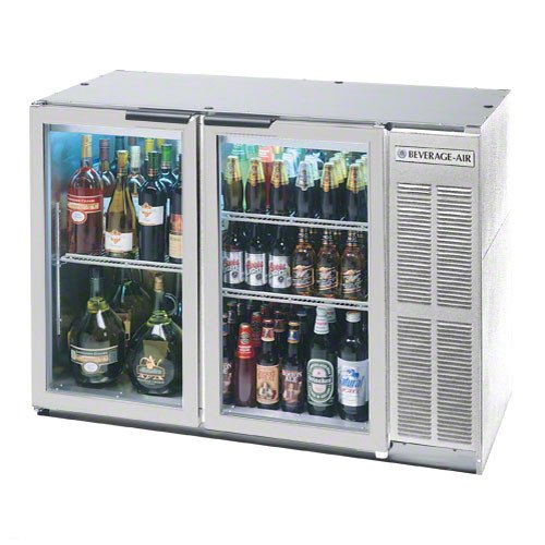 Beverage-Air BB48GYF-1-S 48" Stainless Steel Food-Rated Undercounter Back Bar Re by Beverage Air – Commercial Grade