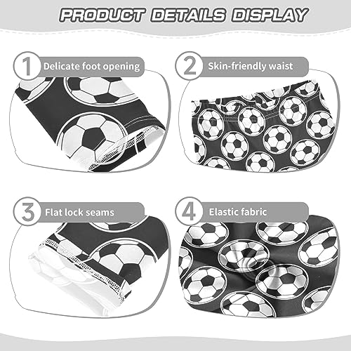 Black and White Soccer Ball Girls Leggings Dance Running Workout Yoga Pant3