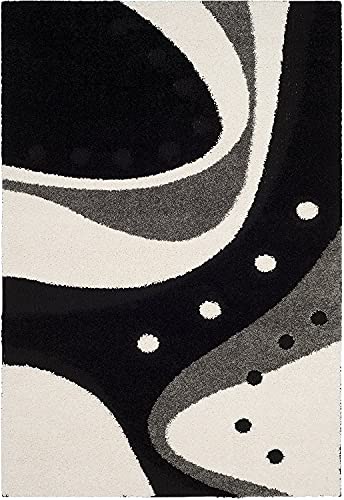 Image of Handmade Shaggy Pure Microfiber Smooth & Anti-Skid Carpets for Bedroom & Living Room, 2 inch Thicknesss Size- 5X8 Feet
