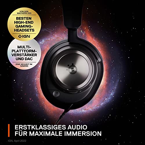 SteelSeries Arctis Nova Pro - Multi-System Gaming-Headset – Hi-Res Audio – 360° Surround-Sound – GameDAC Gen 2 – ClearCast Gen 2-Mikrofon – PC, PS5, PS4, Switch - Image 3