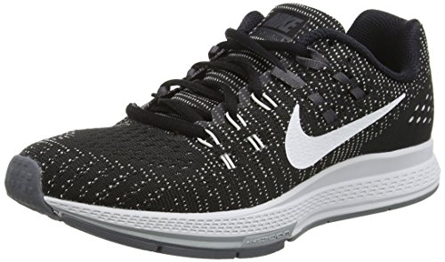 Nike Womens Air Zoom Structure 19 Running Shoe, Black/White-Dark Grey, 8