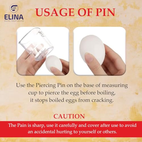 Elina Smart Stainless Steel Egg Boiler and Poacher | Boil up to 8 Eggs, Poach 4 eggs - 500 Watts | 3 Boiling levels: Soft, Middle and Hard | Auto... - Image 6