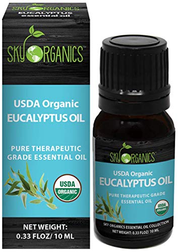 Organic Eucalyptus Oil by Sky Organics I 10 ml I Eucalyptus Essential Oil