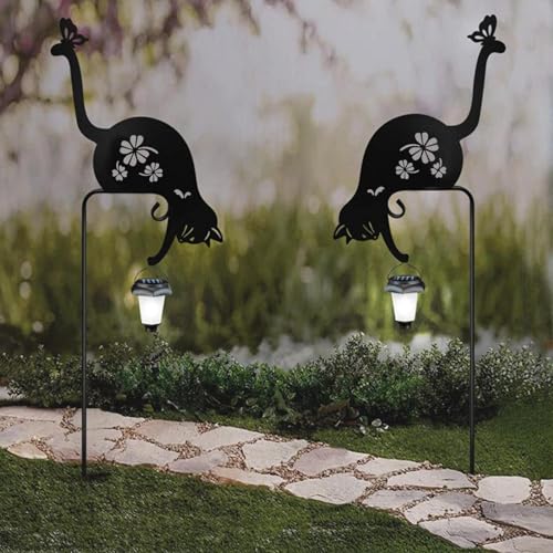 Lampe solaire de jardin chat : le cadeau idéal pour une pendaison de crémaillère - 6