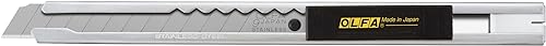 OLFA Cuchillo utilitario de acero inoxidable de 0.354 in (SVR-1) - Cuchillo de precisión retráctil multiusos con hoja a presión, cuchillas de OLFA Cuchillo utilitario de acero inoxidable de 0.354 in (SVR-1) - Cuchillo de precisión retráctil multiusos con hoja a presión, cuchillas de