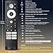 Voice Remote Control Replacement for Hisense Smart Google TV，Compatible with Hisense QLED UHD Mini-LED ULED Google TVs