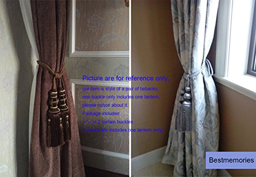 Paired Lantern Single Hanging Ball Tassels Curtains Buckle Sling Binding Lantern Tiebacks Handcrafted Braided Buckle Drapery Curtain Holdbacks Window Treatments For Home 2 Pack（Silver Gray） #TOP7