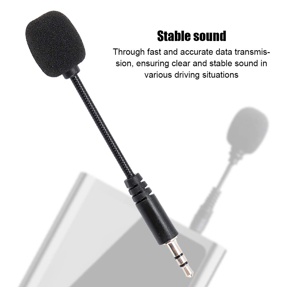 Asuinxurr Microfono Clip 3.5mm – Mini Lavalier Per Computer, Videoconferenze, Giochi E Registrazioni – Nero