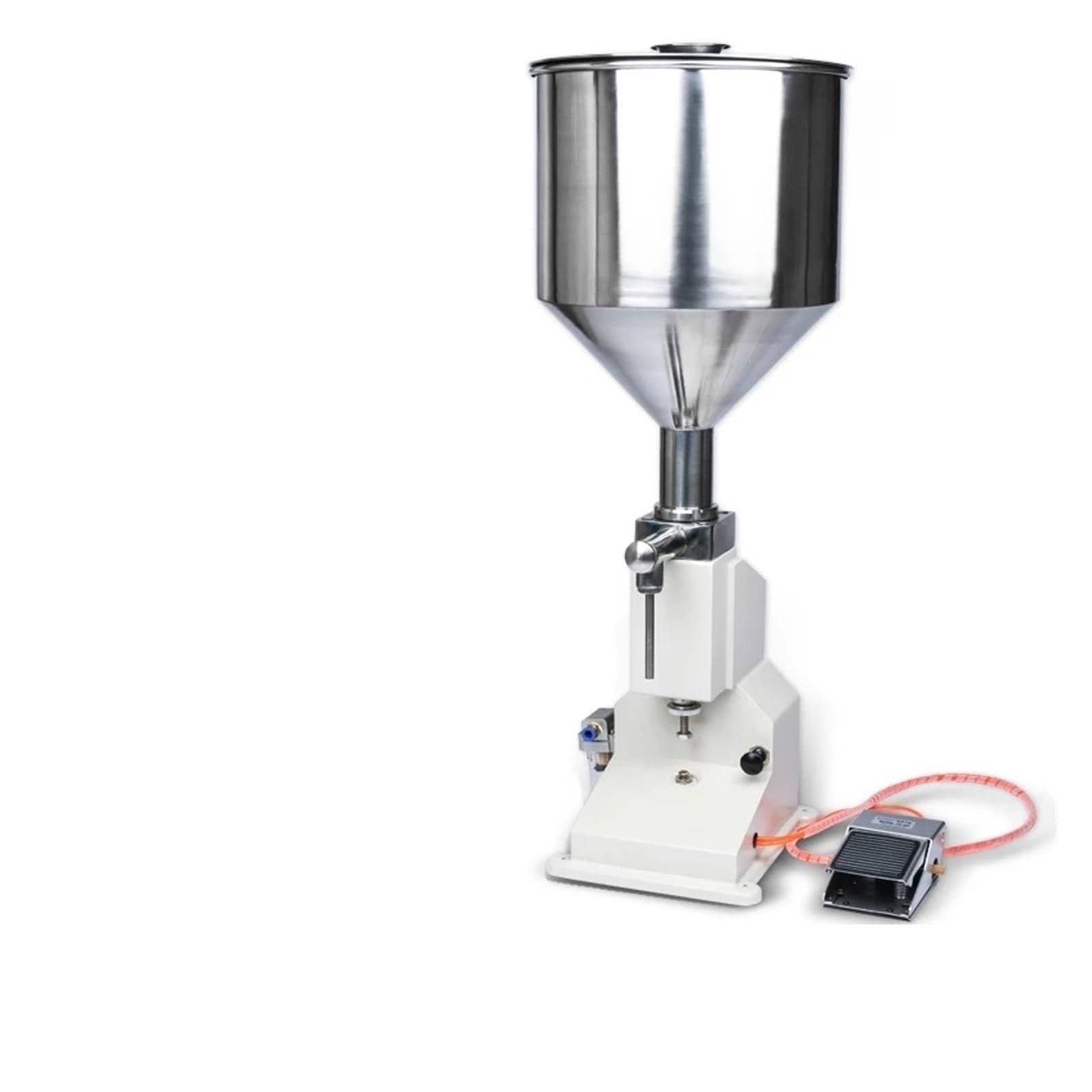CUDTAPI - 5-50ml Pneumatic Paste Shampoo Honey Lotion Filling Machine Viscous Liquid Oil Bottle Filler For Cosmetics Liquid Paste Filling Machine(10-100ml)