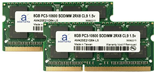 Adamanta 16GB (2x8GB) m[gp\RAbvO[h Sony VAIO EV[Y SVE14A15FGP DDR3 1333 PC3-10600 SODIMM 2Rx8 CL9 1.5v m[gubNRAM