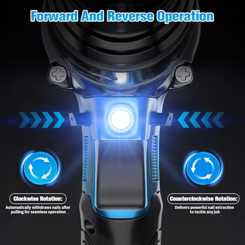 Cordless Rivet Gun Compatible with Makita 18V Battery — Brushless Pop Rivet Gun for Effortless Fastening, Automatic Rivet Nut with LED Light, Rivet Nut Gun Kit with 50 Rivets, 3 Nozzles and Wrench 4 Cordless Rivet Gun Compatible with Makita 18V Battery — Brushless Pop Rivet Gun for Effortless Fastening, Automatic Rivet Nut with LED Light, Rivet Nut Gun Kit with 50 Rivets, 3 Nozzles and Wrench - Image 4