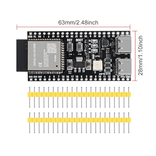 Image of 10Pcs ESP32 ESP32 S3 Development Board Type-C WiFi+Bluetooth Internet of Things Dual Type-C Core Board ESP32-S3-DevKit N16R8 Development Board ESP32-S3 Module