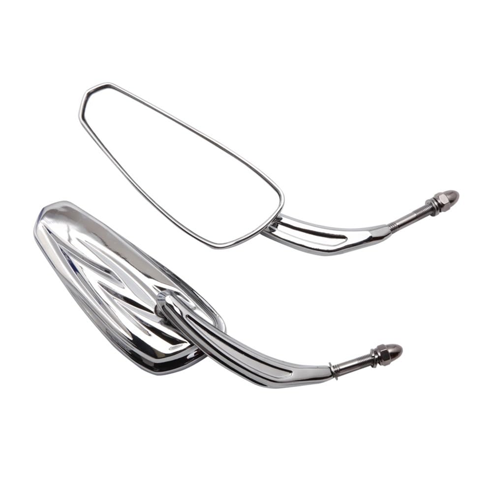 Rétroviseurs Moto Chrome pour Harley Iron 883 Idéal pour Balades et Road Trips