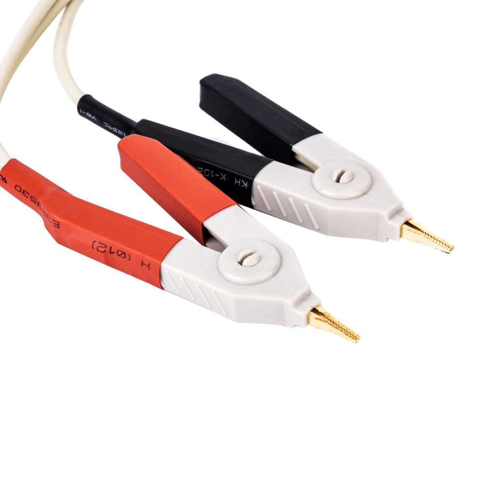 5 par izolowanych klipsów wtykowych bananowych kabel niski opór zacisk sondy przewody miernik testowy zacisk Kelvin nowy
