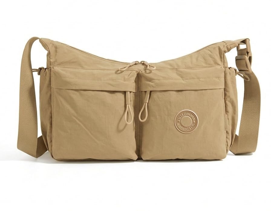 WildHorn Crossbody Bag for Women Waterproof Nylon Shoulder Bag | Casual Messenger Purse with Multiple Pockets, Adjustable Strap & Zipper Closure | Lightweight Travel Handbag