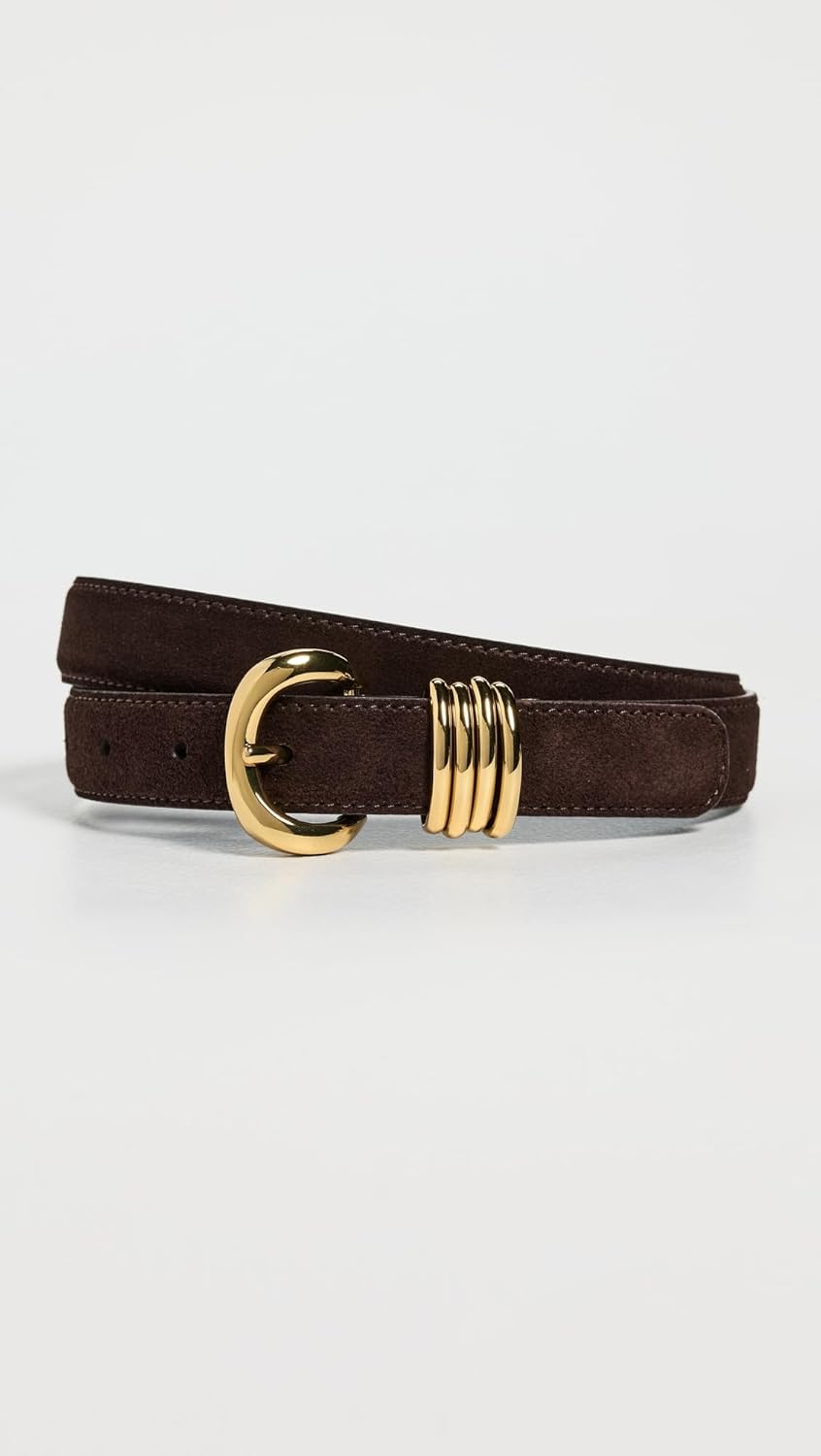 Madewell Women's Metal Keeper Belt In Suede - Image 2