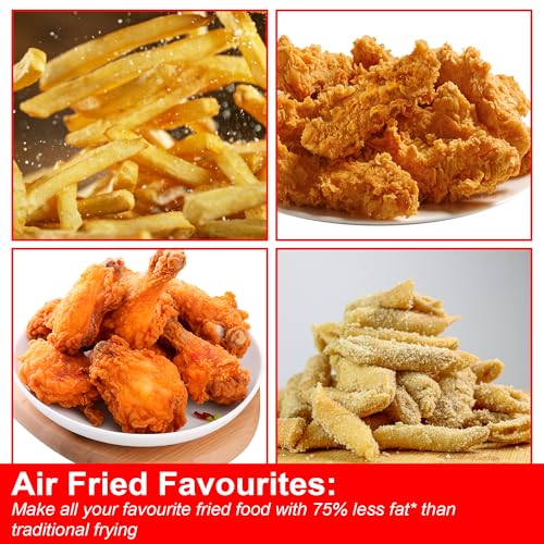 EMB IronBlade Series Multi-Functional Air Fryer, 1500W, 3.7 Quart Capacity, Adjustable Timer, Non-Slip Handle, 105°F to 400°F Temperature Range for Frying, Roasting, Baking & Reheating by EMB - Image 7