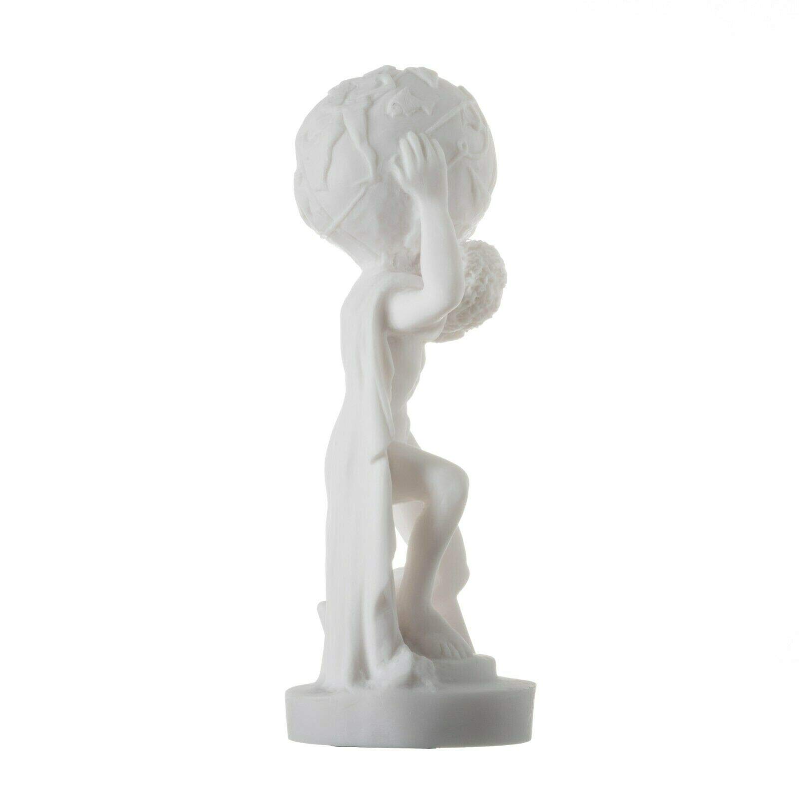 Titano Atlas Alabastro Statua Greca Scultura Artefatto Greco Antico 22 cm