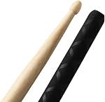 Musfunny Drumsticks Anti-Slip Handles for Drum Set, Wooden 5A Drum Sticks Exercise for Adults Musical Instrument Percussion Accessories