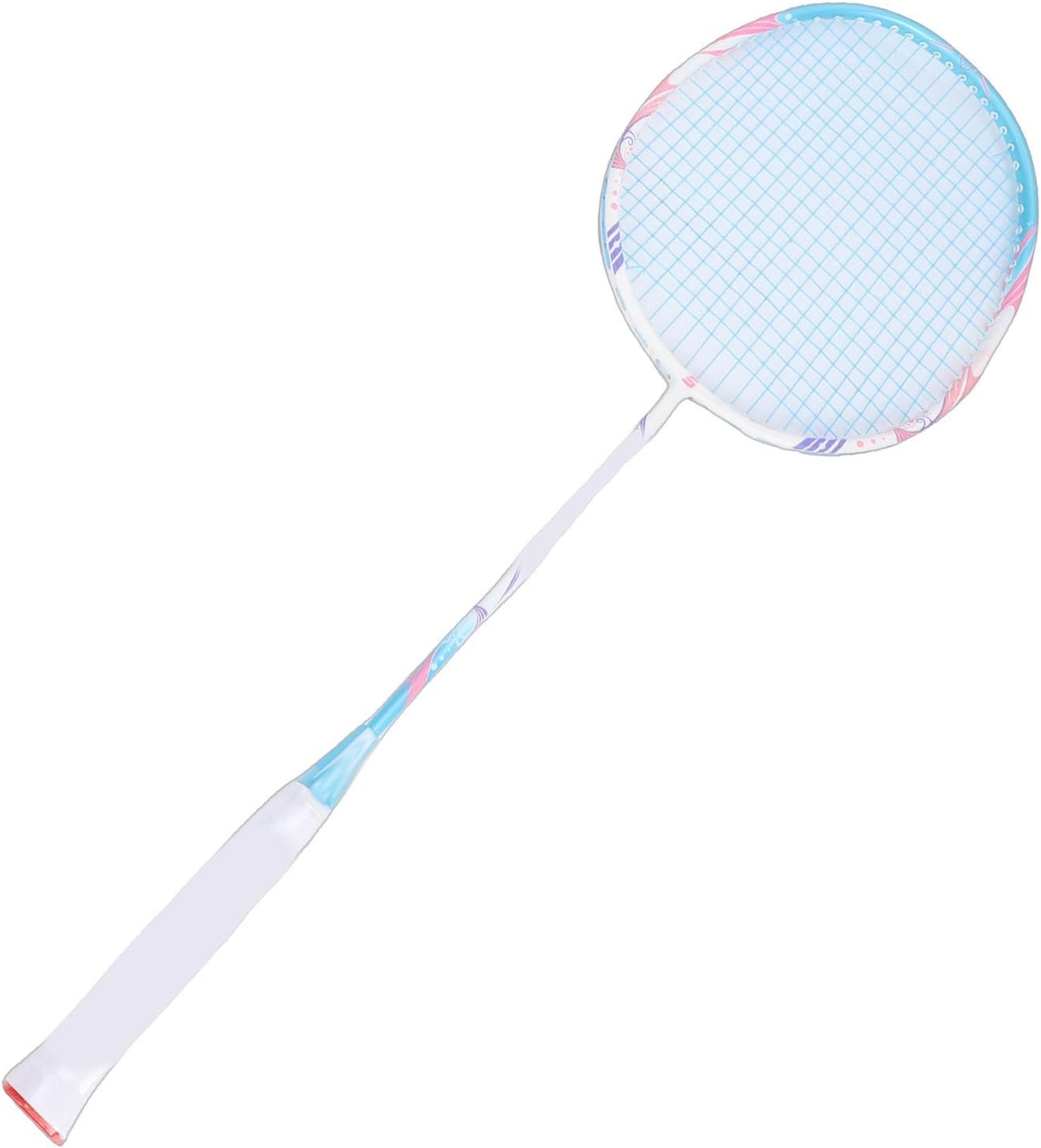 2 Players Carbon Composite Badminton Racket Set, Sturdy Frame, Comfortable Grip, Large Sweet Spot, PU Foam Strap, Happy Time, Backyards, Gyms