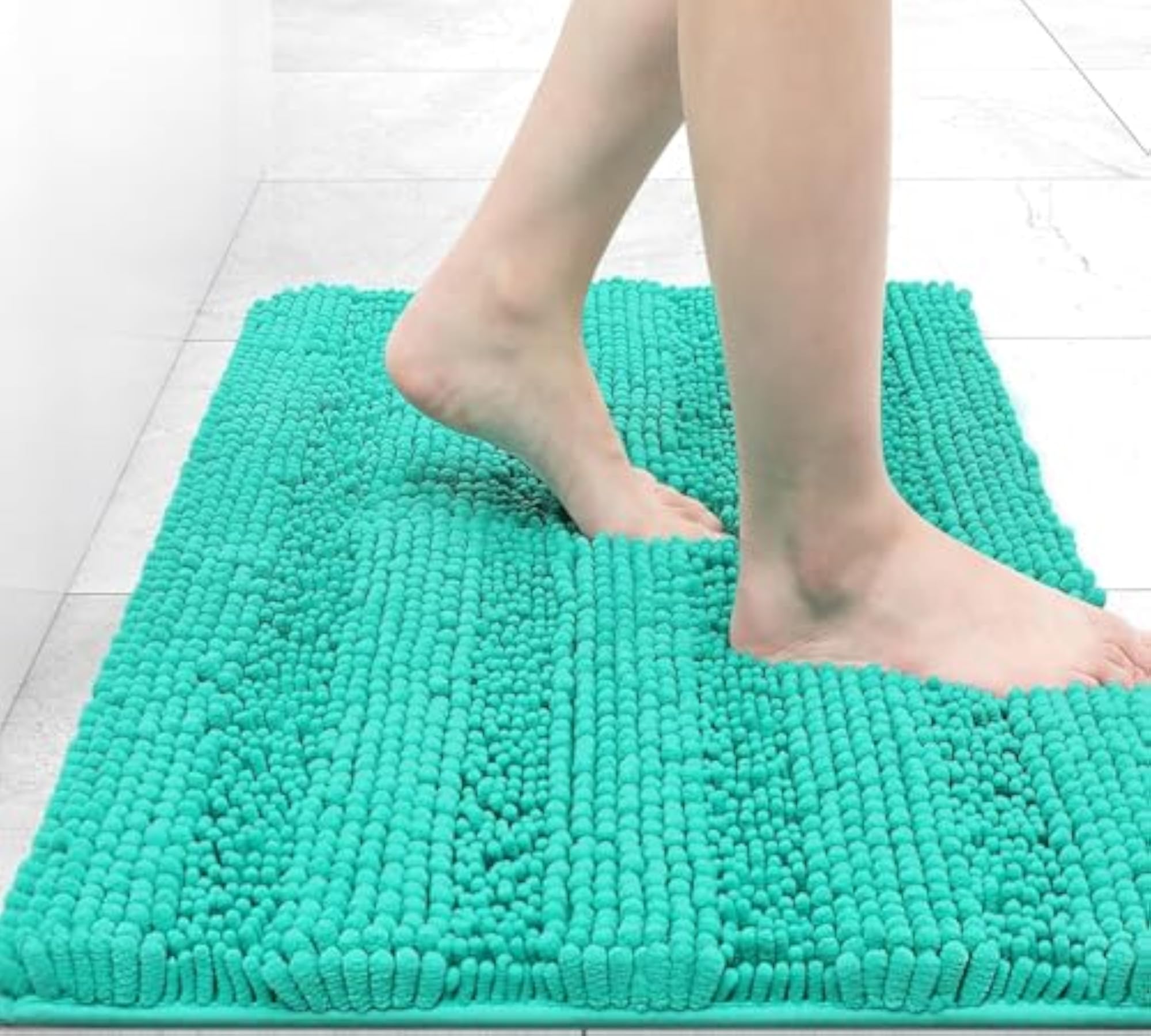 Extra Thick and Absorbent Bath Rugs, Non-Slip Microfiber