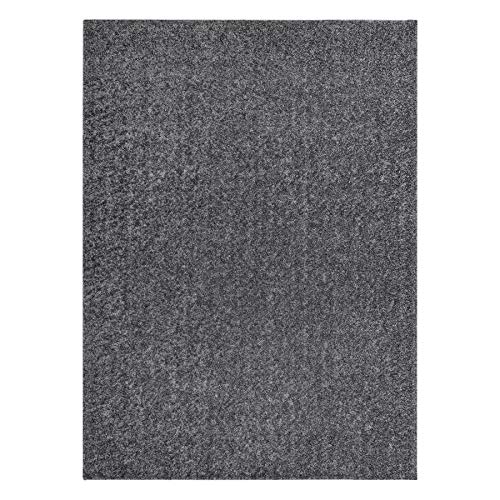 Tapis Moderne Lavable Gris Anthracite 160x230 pour Grand Salon - 5