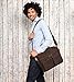 LEABAGS Dallas genuine buffalo leather briefcase in vintage style - Muskat
