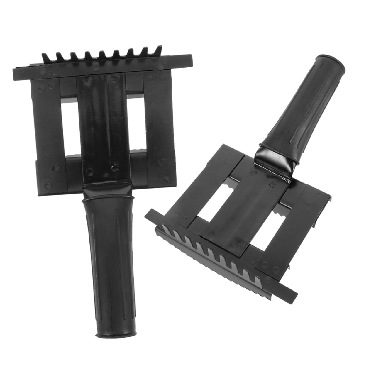 CORHAD Ergonomic Horse Grooming Rake 2pcs Horse Hair Cleaning Comb Comfortable Operation Horse Grooming Accessory