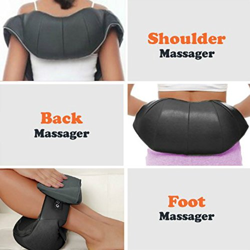 Belmint Shoulder and Neck Massager with Heat - Shiatsu Kneading Back Massage Pillow to Relieve and Relax Sore & Stiff Muscles | Home or Office & Car Use Belmint Shoulder and Neck Massager with Heat - Shiatsu Kneading Back Massage Pillow to Relieve and Relax Sore & Stiff Muscles | Home or Office & Car Use