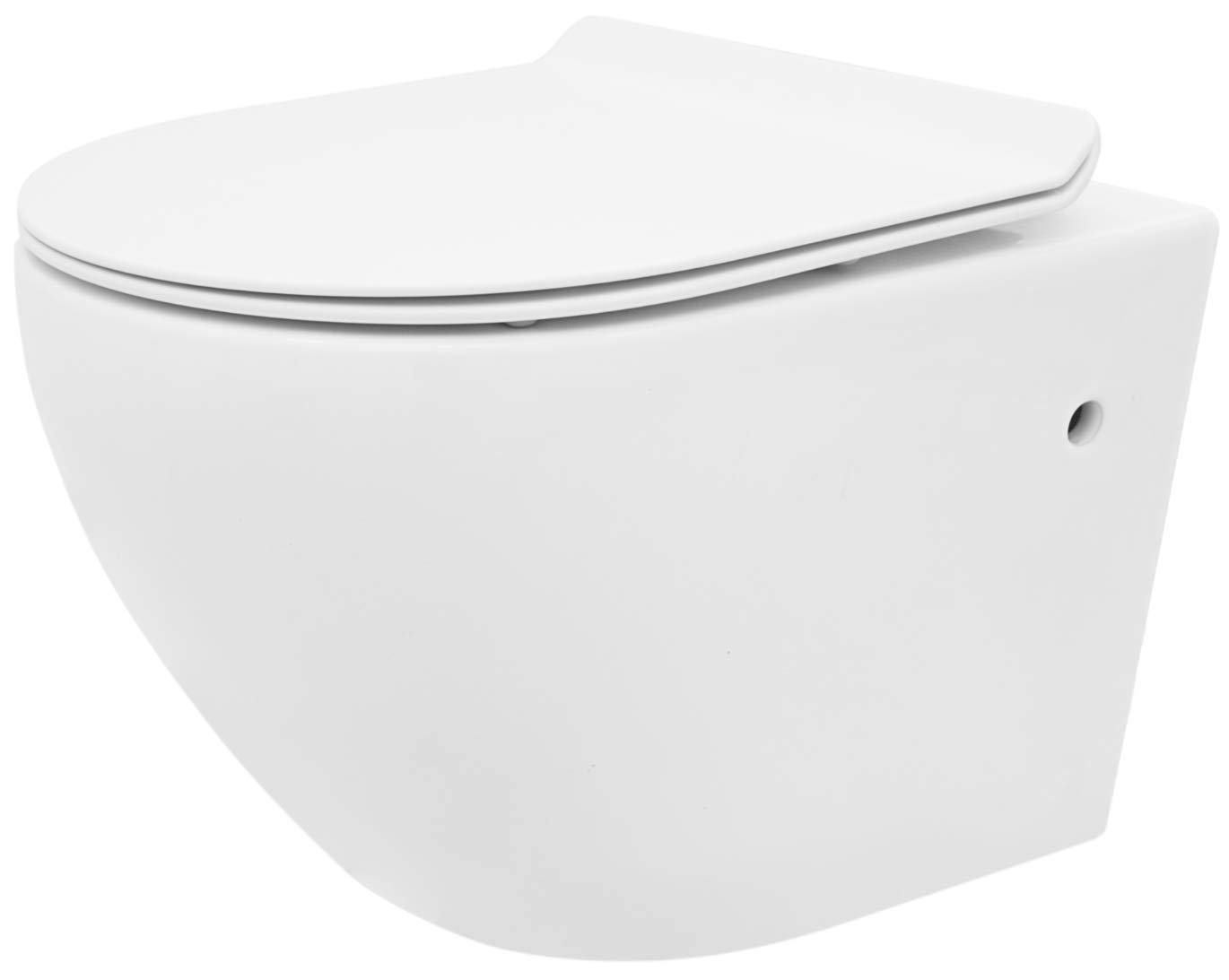 MA-Trading vbchome autolimpiable baño Incluye Asiento de inodoro suspendido de cierre absenkautomatik Tapa de duroplast + extraíble spülrandloses pared inodoro sin unterspül borde