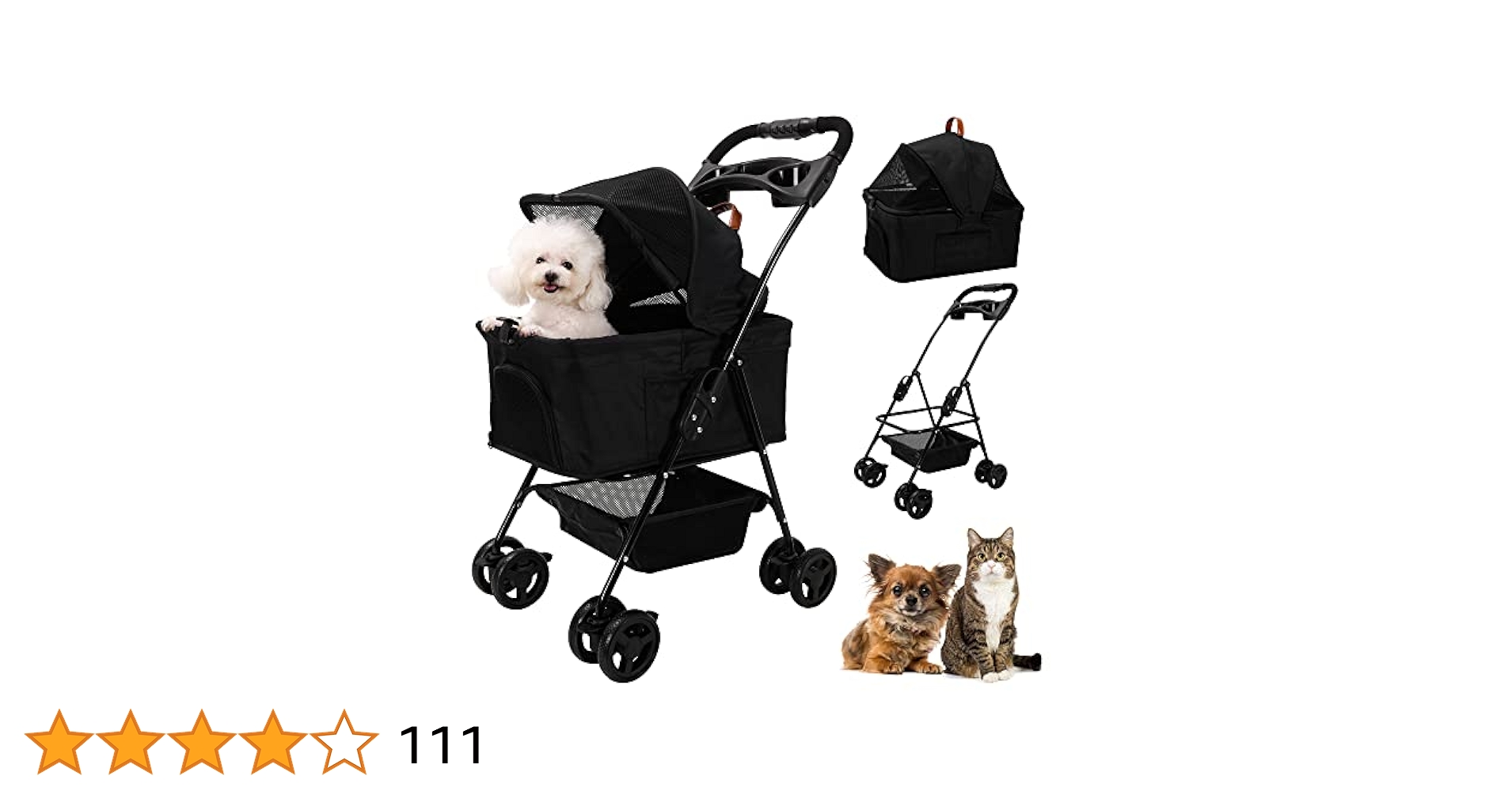 ✨未使用✨ Lukang ペットカート 折り畳み式 小型犬 360度回転 分離型 Amazon.co.jp: Lukang ペットカート 折り畳み式 ペットカート