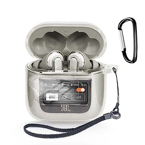 ＊専用＊【美品】JBL TOUR PRO 2 イヤホン　クリアケース付き JBL Tour Pro 2】充電ケースに世界初のスマートディスプレイ搭載