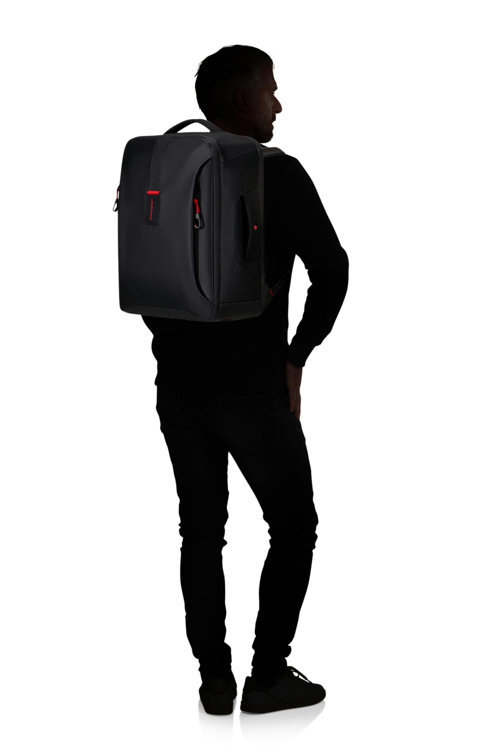 Samsonite Paradiver Light - Equipaje de Mano EasyJet 45 x 20 x 36 cm, 33 L, 1 kg, Equipaje de Mano, Mochila M de Cabina, Negro (Black)
