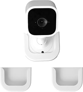 Blink Mini Camera Wall Mount Bracket, Blink Mini Bracket, Strong Adhesive Durable Camera Mount Stand for Blink Mini Indoor Camera, No Drill, No Screws, Decorate Damage-Free, Easy to Install (2 Pack)