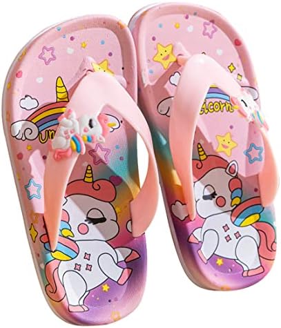 FCTREE Kids Unicorn Flip Flop Sandals Boys Girls Slides Sandals B...