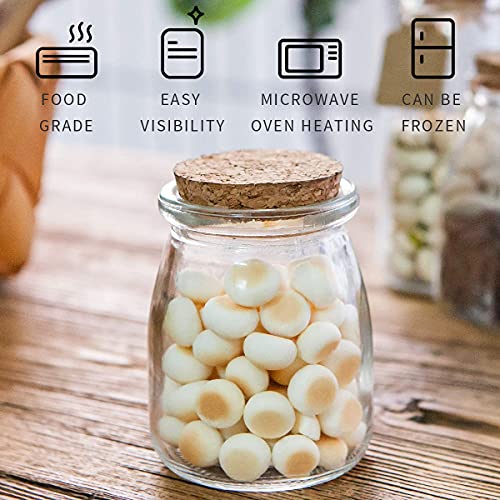 OAMCEG 39 PCS Glass Jars with Cork Lids 3.4oz Small Yogurt Jars Mini Candle Jars Little Pudding Jars Glass Favor Jars Mason Jars, Glass Containers with Lids & 50m String (Set of 39, 100ml) - Image 5