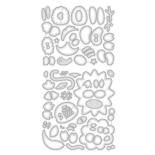 wouwaft Juego de Troqueles de Corte de Animales Dibujos Animados Jirafa Tigre León Metal Troqueles pequeño Animal Estampado Plantillas Plantilla para Hacer Tarjetas Cover