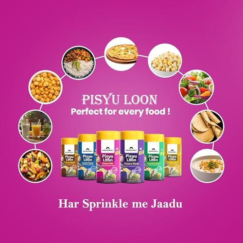 Image of Namakwali Flavoured Pahadi Salt Classic Mix Seasoning, Pack of 3 -300 Gram | Pisyu Loon Seasoning mix for Popcorn, Noodles, Salad, Raita, Juice, Fruits, Makhana and more | 100% Organic | SharkTank India